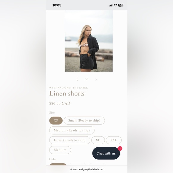 West & Grey the label 100% Linen Shorts - XXL - Picture 3 of 3